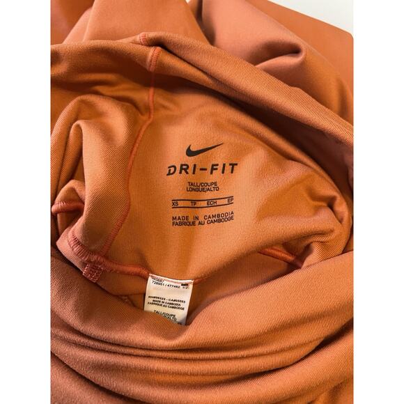 Nike One Tall High Waisted Leggings Maternity Orange Size Extra Small XS - Picture 6 of 6